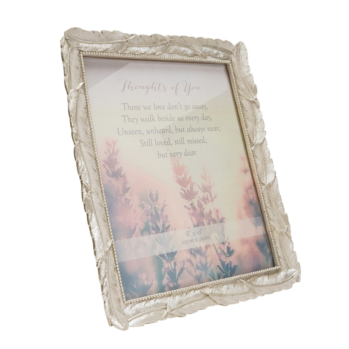 Thoughts of You Feathers Photo Frame 8" x 10"