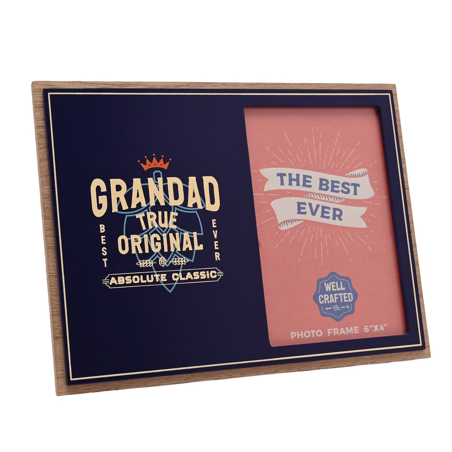 Well Crafted Photo Frame 4" x 6" - Grandad True Original