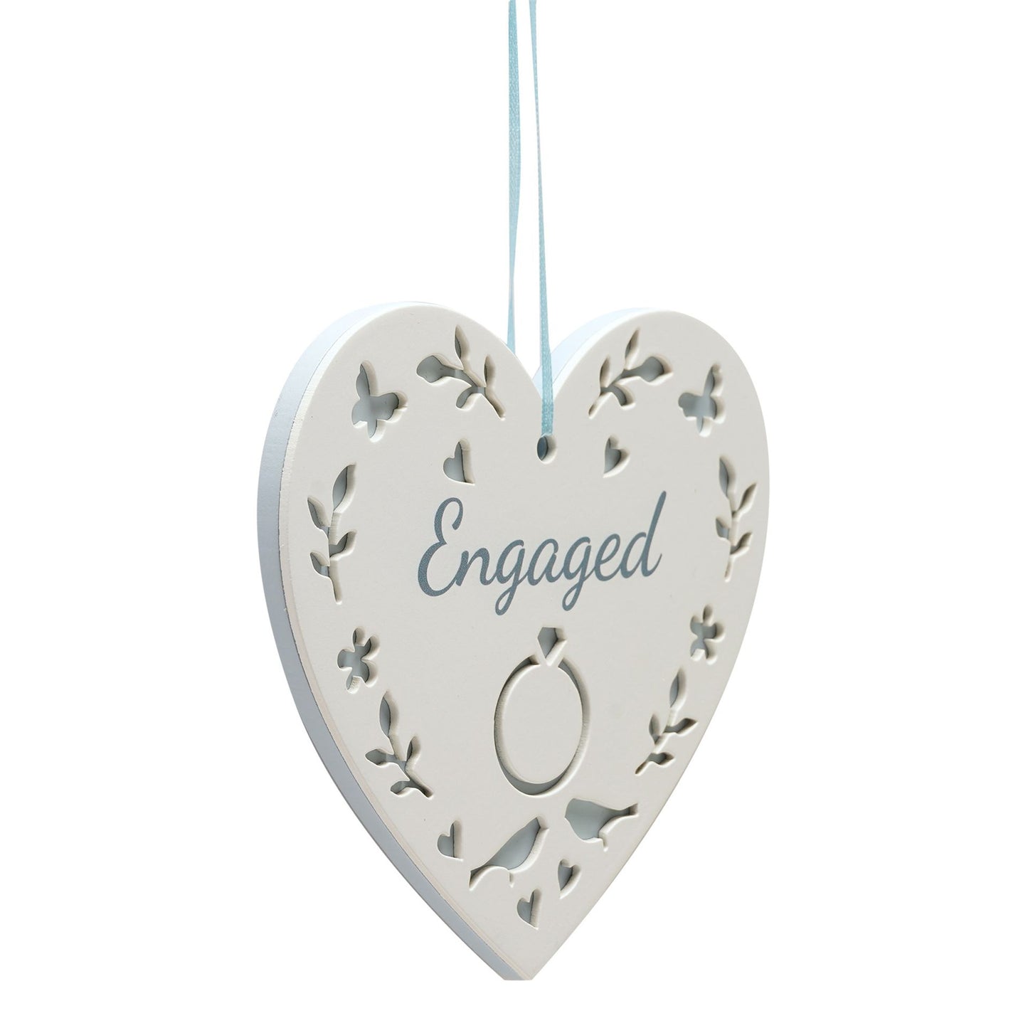 Always & Forever Hanging Heart - Engaged