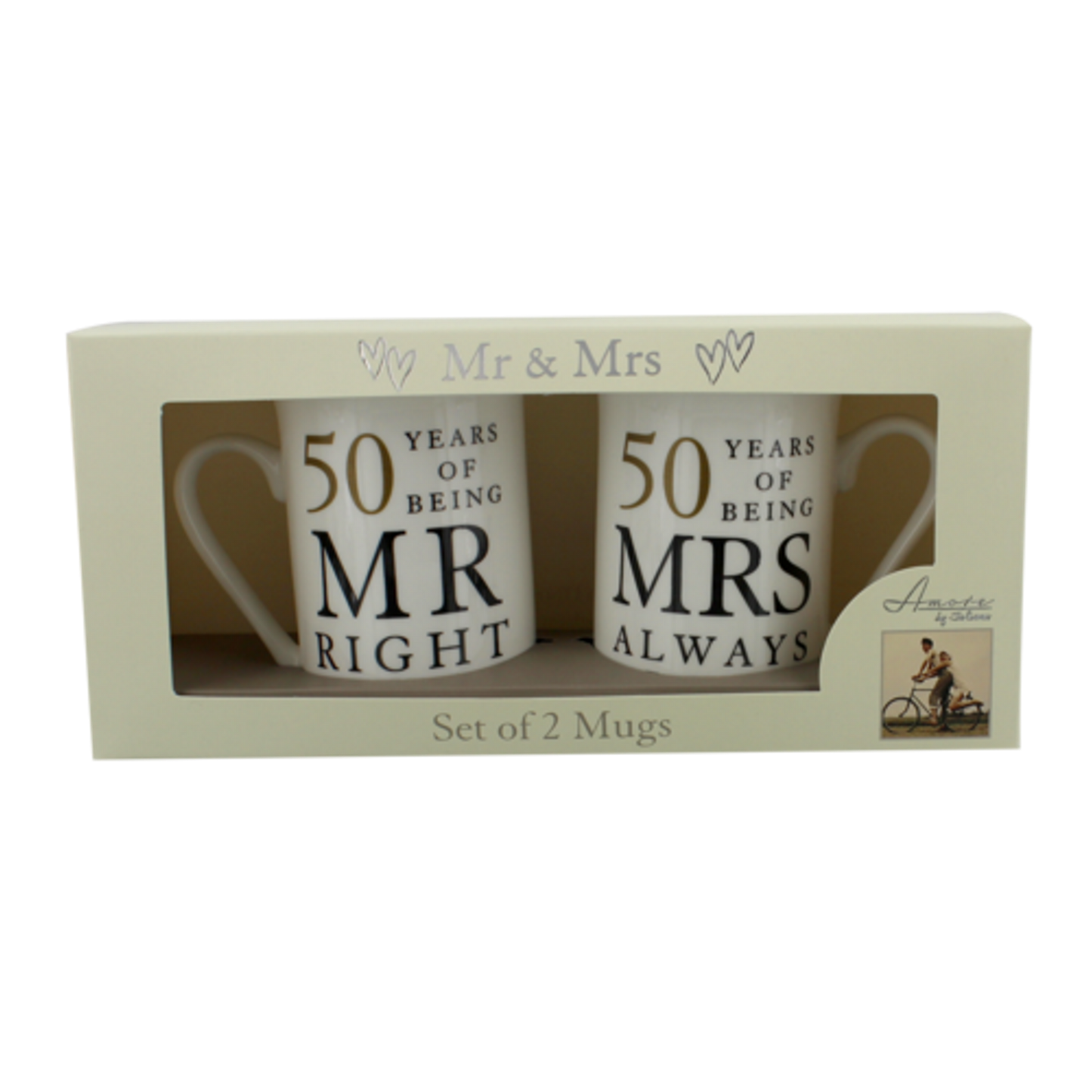 Amore Gift Set - 50 Years Of Mr Right/Mrs Always Right