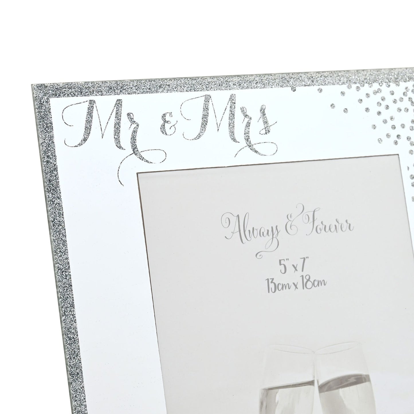 Celebrations Mr & Mrs Sparkle Photo Frame 5" x 7"