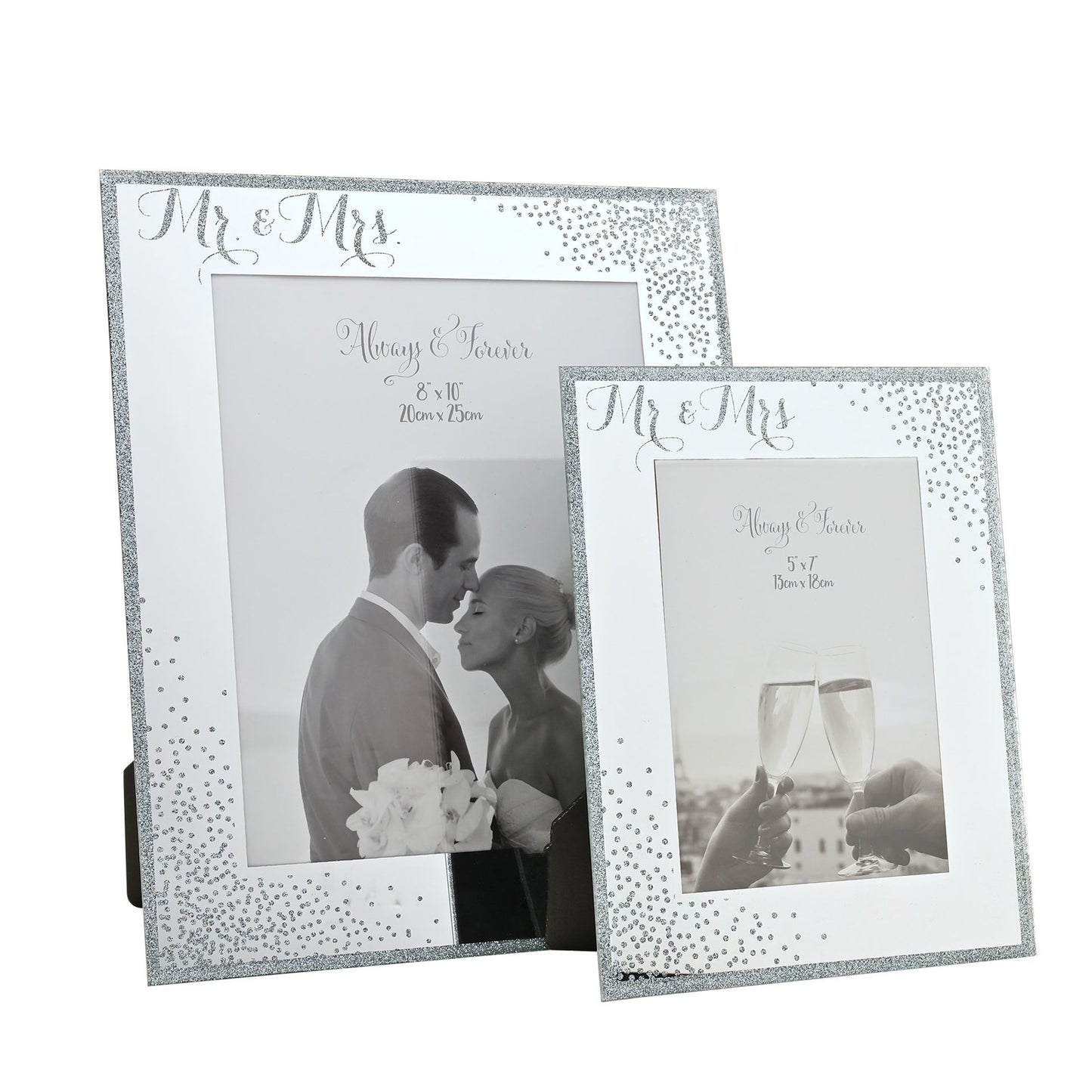 Celebrations Mr & Mrs Sparkle Photo Frame 5" x 7"