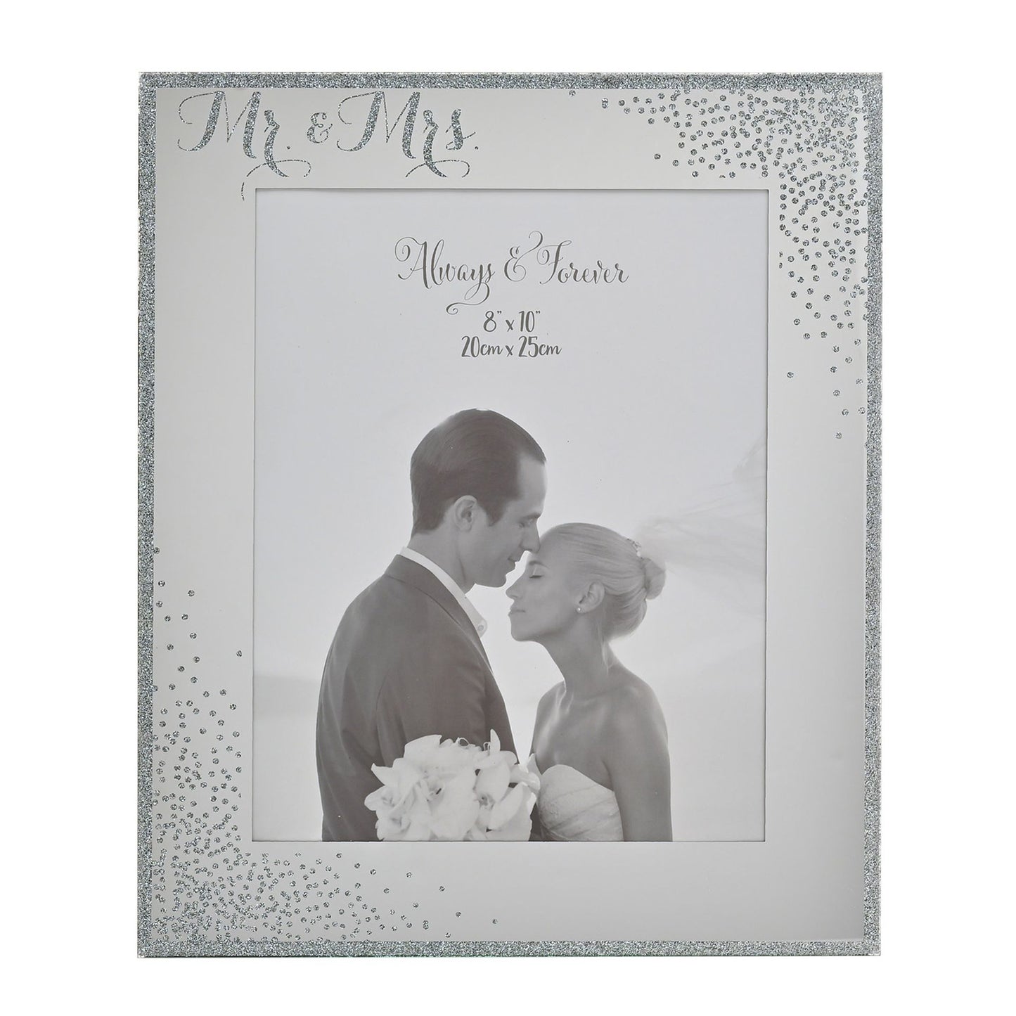 Celebrations Mr & Mrs Sparkle Photo Frame 8" x 10"