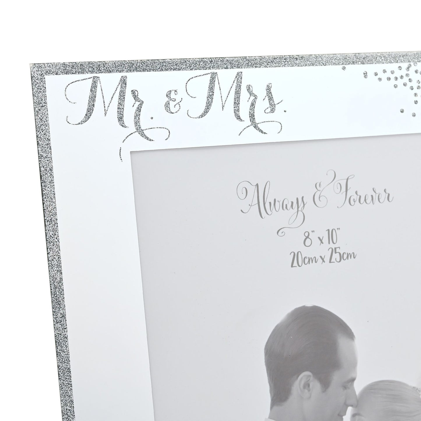 Celebrations Mr & Mrs Sparkle Photo Frame 8" x 10"