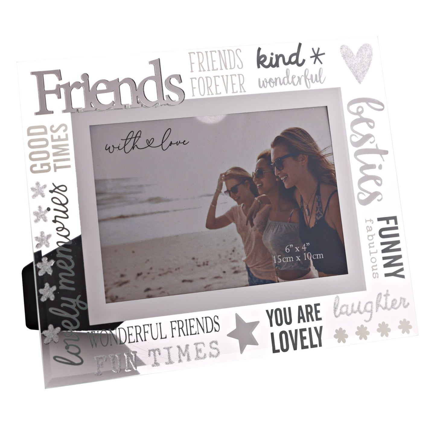 With Love Glass Frame With 3D - Friends