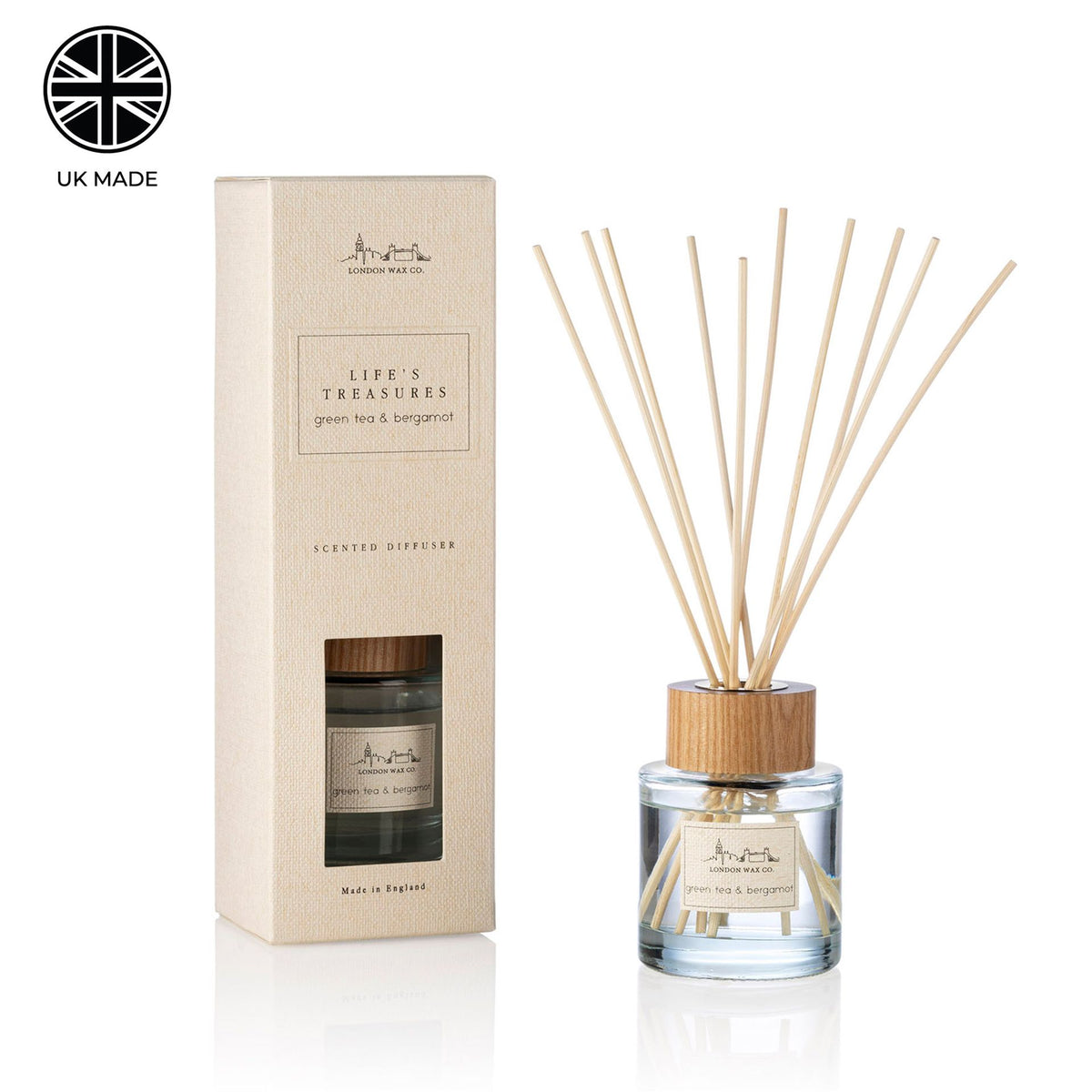 The London Wax Company Green Tea & Bergamot  Diffuser 100ml