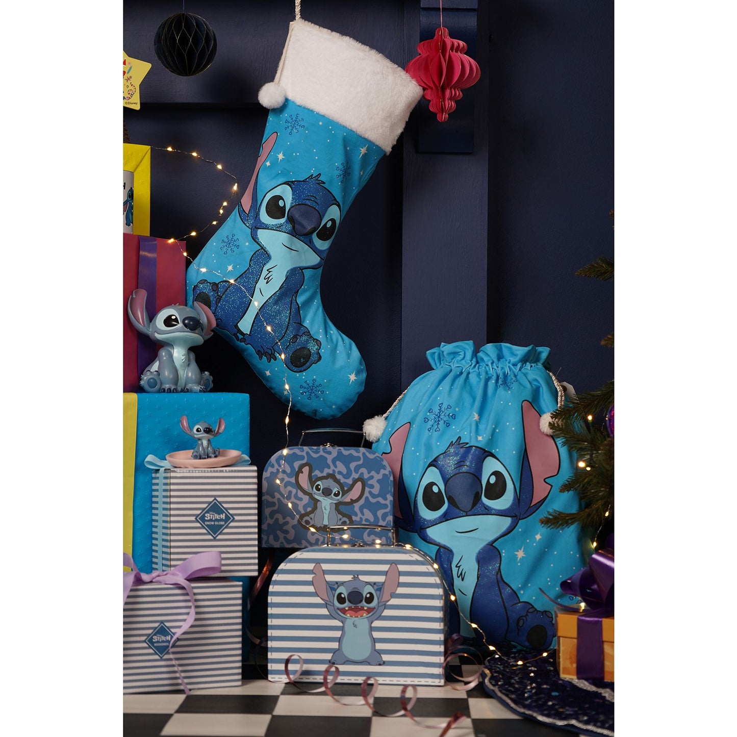 Disney Icon Stitch Christmas Stocking 20"