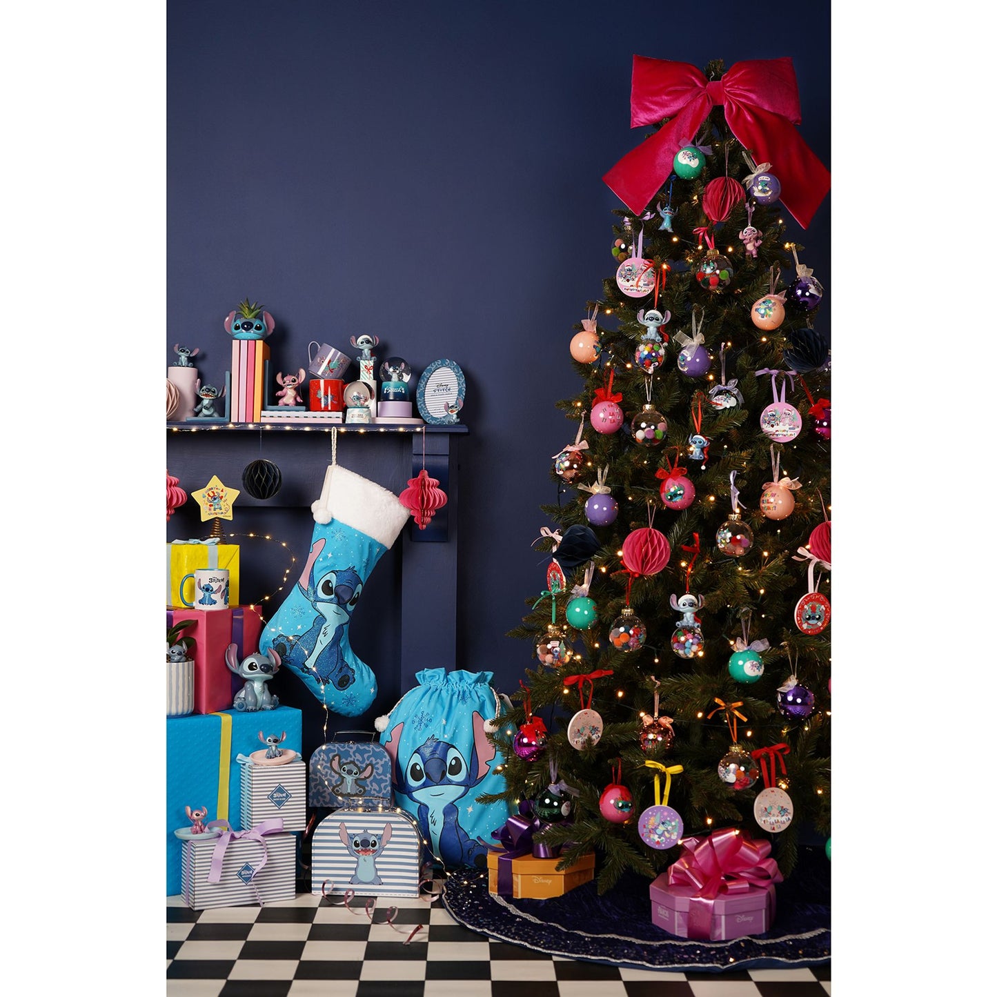 Disney Icon Stitch Christmas Stocking 20"