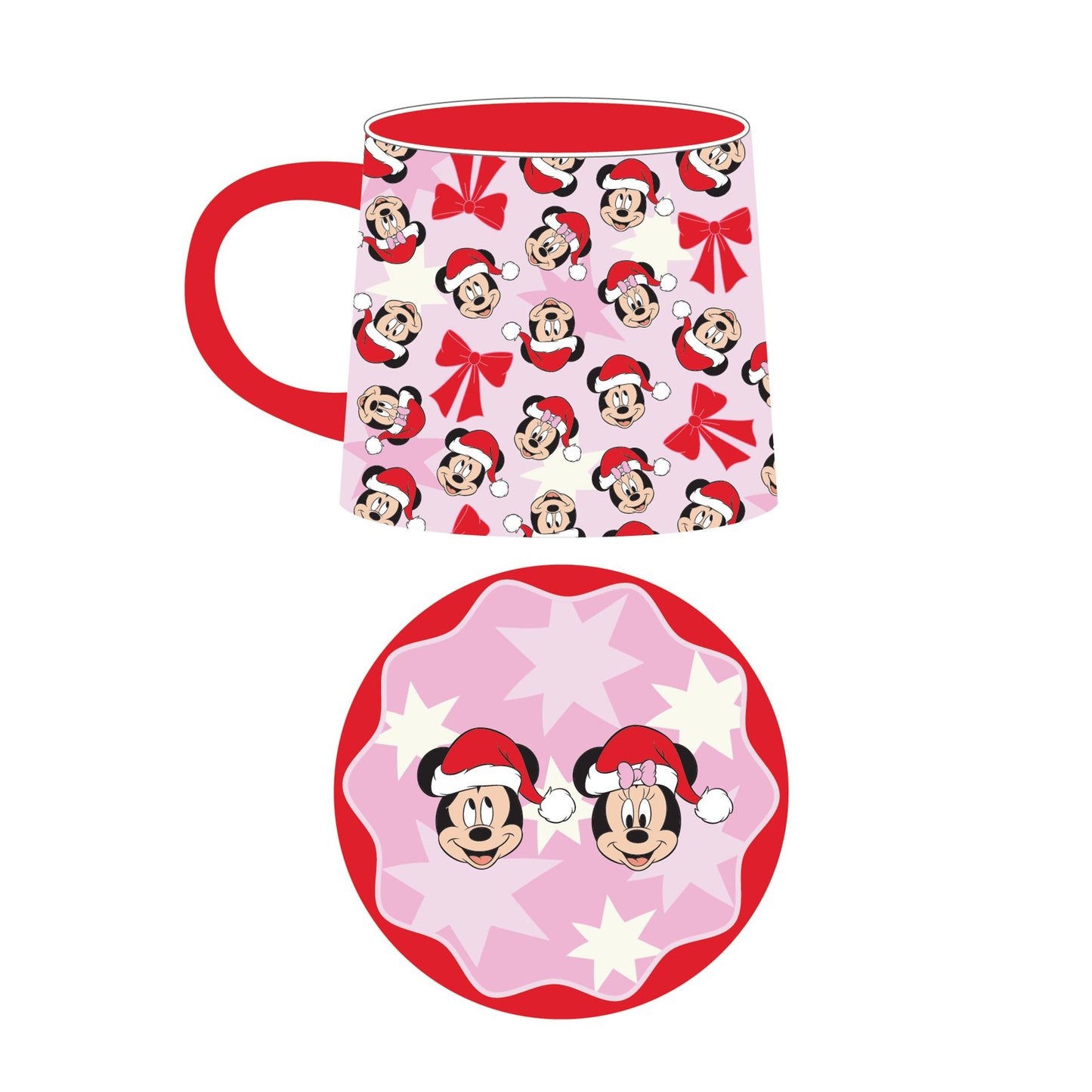 Disney Mug & Coaster Set - Mickey & Minnie