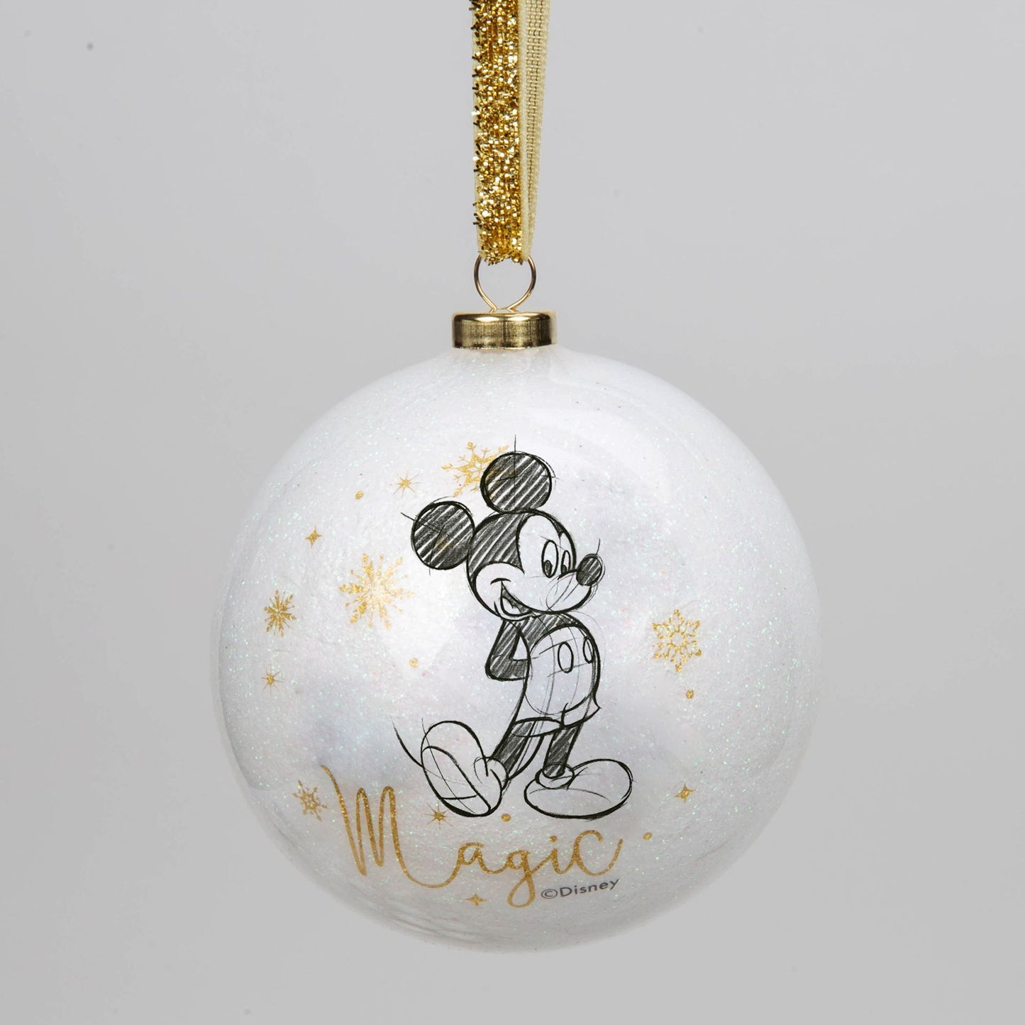 Disney Set of 15 Acrylic Glitter Baubles - Glitter Finish