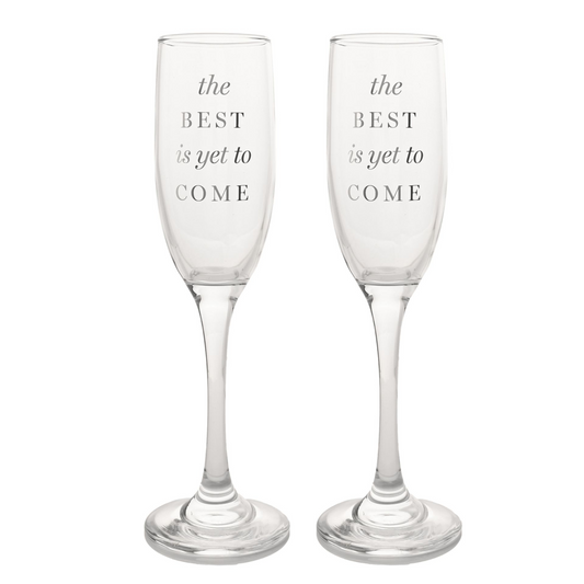 Amore Champagne Flutes Set of 2 - The Best
