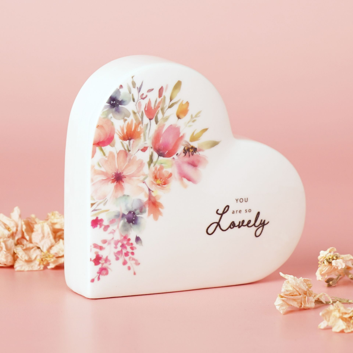 The Cottage Garden Ceramic Heart - Lovely