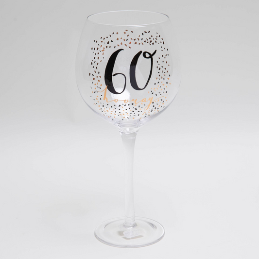Luxe Birthday Gin Glass - 60
