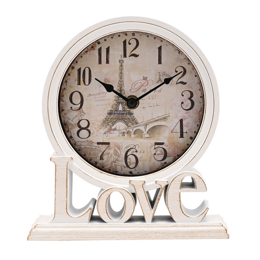 Hometime Mantel Clock - Love