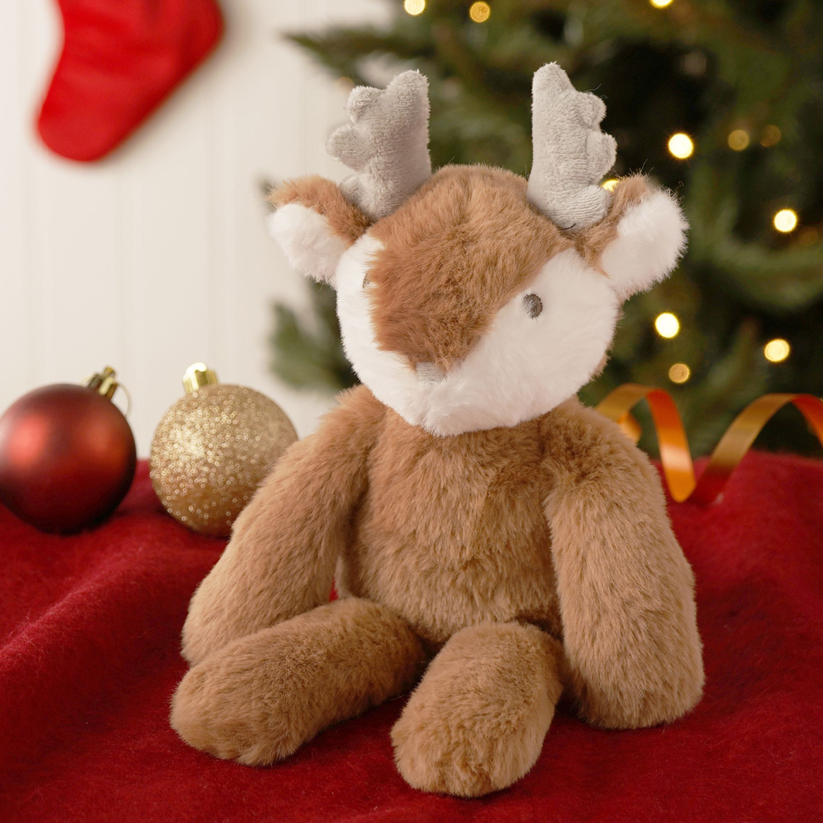 Comet The Plush Long Leg Dark Brown Reindeer 30cm