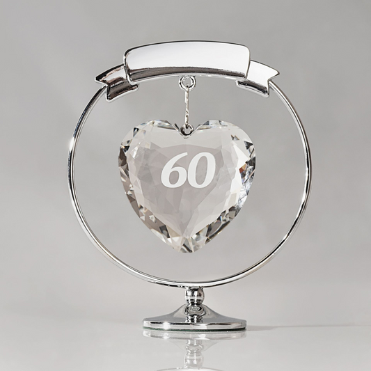 Crystocraft Freestand Crystal Heart  - 60
