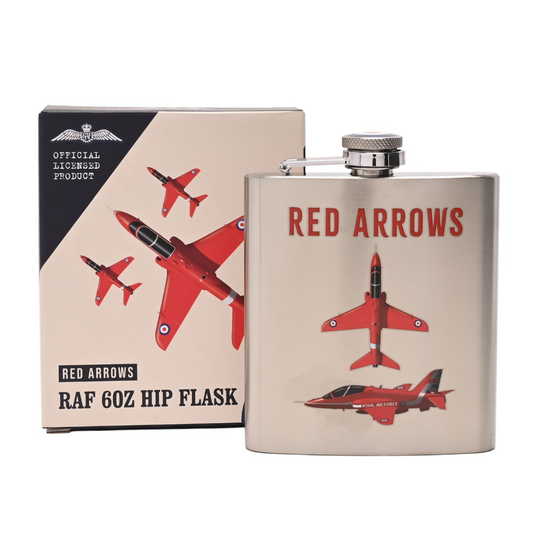 RAF 6oz Hip Flask - Red Arrows