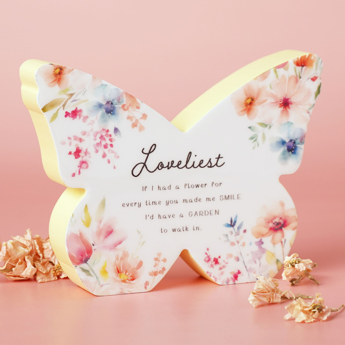 The Cottage Garden Floral Mantel Butterfly - Loveliest