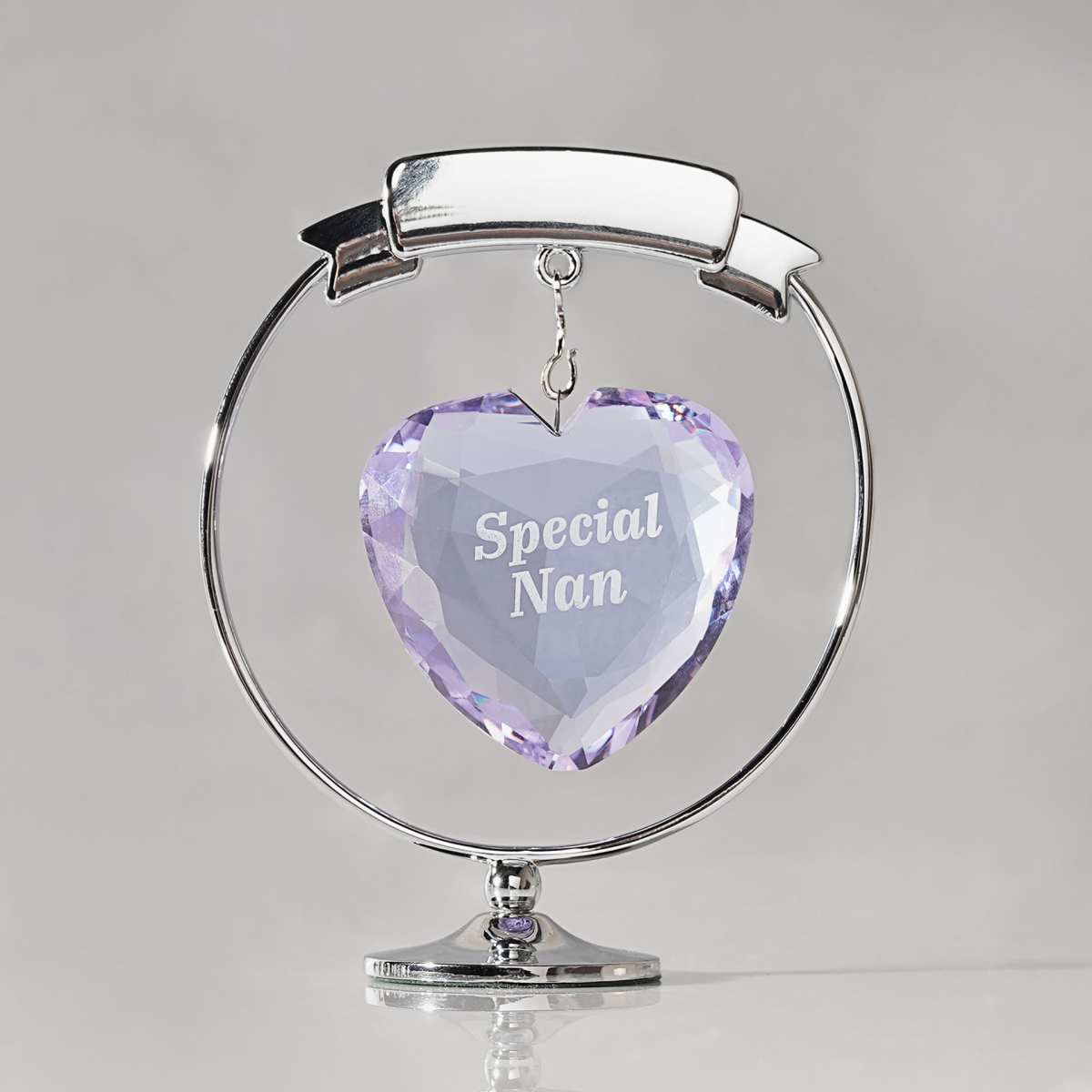 Crystocraft Chrome Plated Circle & Heart - Special Nan