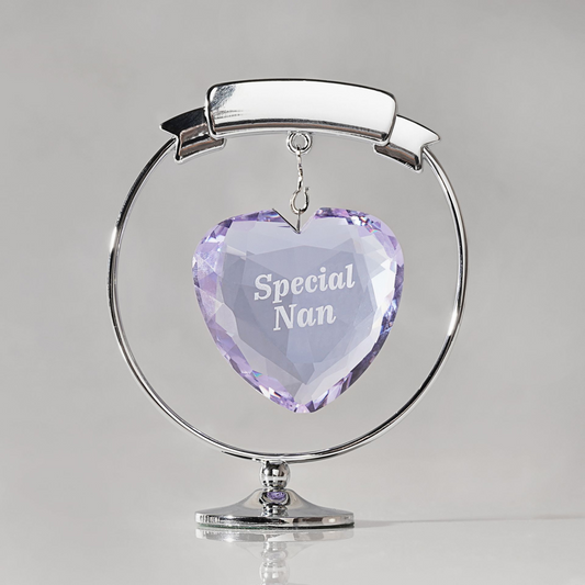 Crystocraft Chrome Plated Circle & Heart - Special Nan