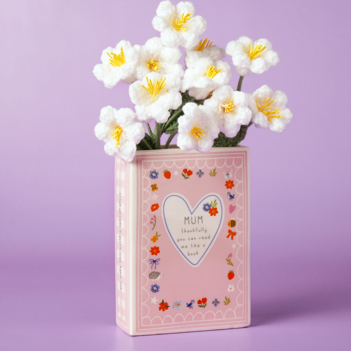 Love Life Book Vase 15cm - Mum