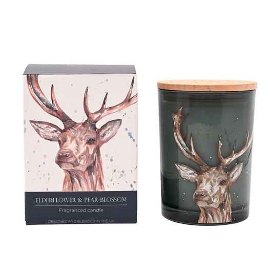 Meg Hawkins 250g Candle Stag - Elderflower & Pear Blossom
