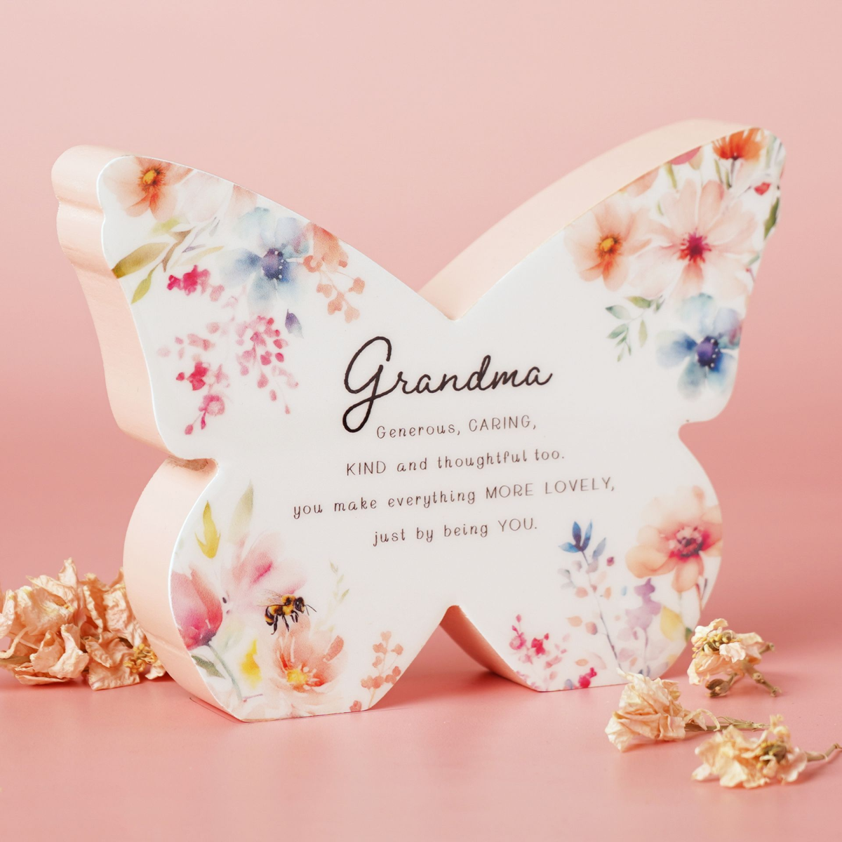 The Cottage Garden Floral Mantel Butterfly - Grandma