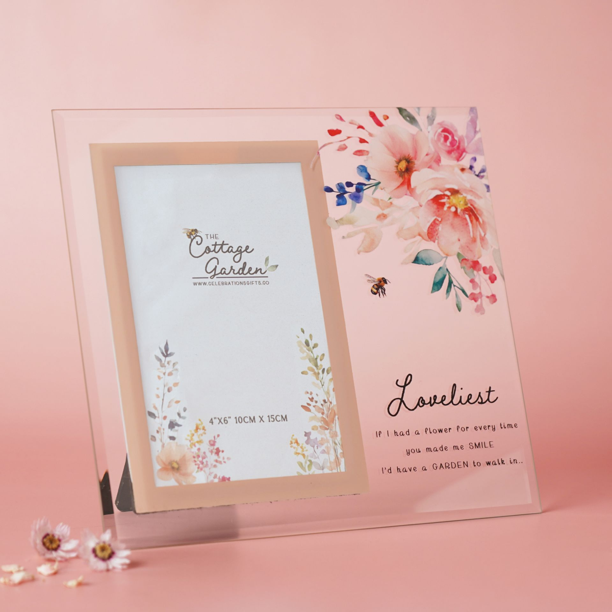 The Cottage Garden Glass Photo Frame - Loveliest
