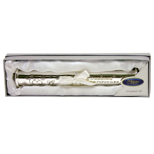 Silverplated Wedding Certificate Holder