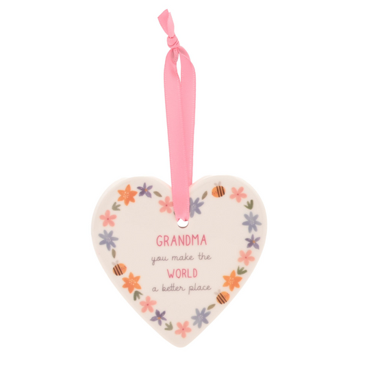 Love Life Ceramic Heart - Grandma