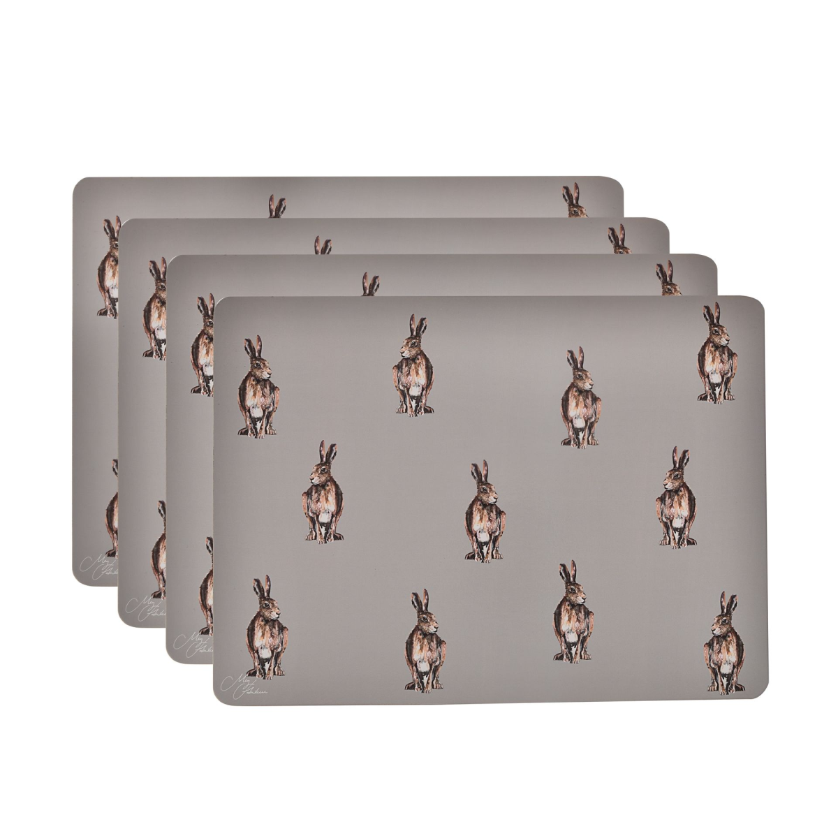 Meg Hawkins Set of 4 Placemats Hare