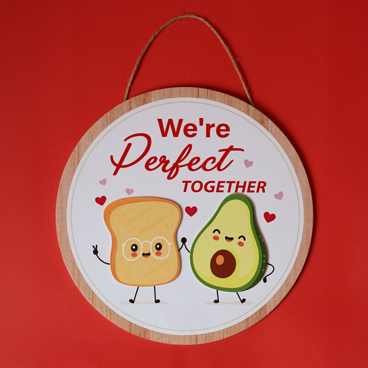 Love Is Sweet Hanging Plaque - Avocado
