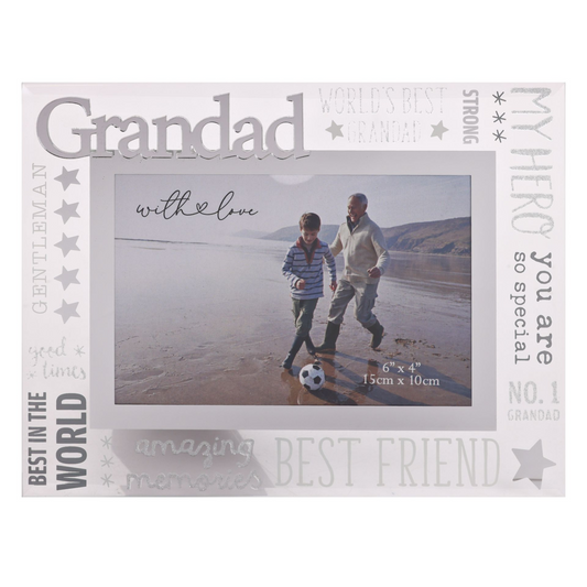With Love Glass Frame With 3D - Grandad