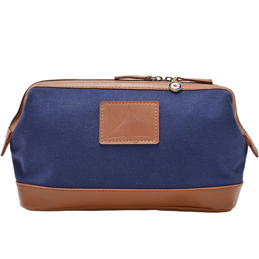 RAF Canvas & Faux Leather Washbag - Vulcan