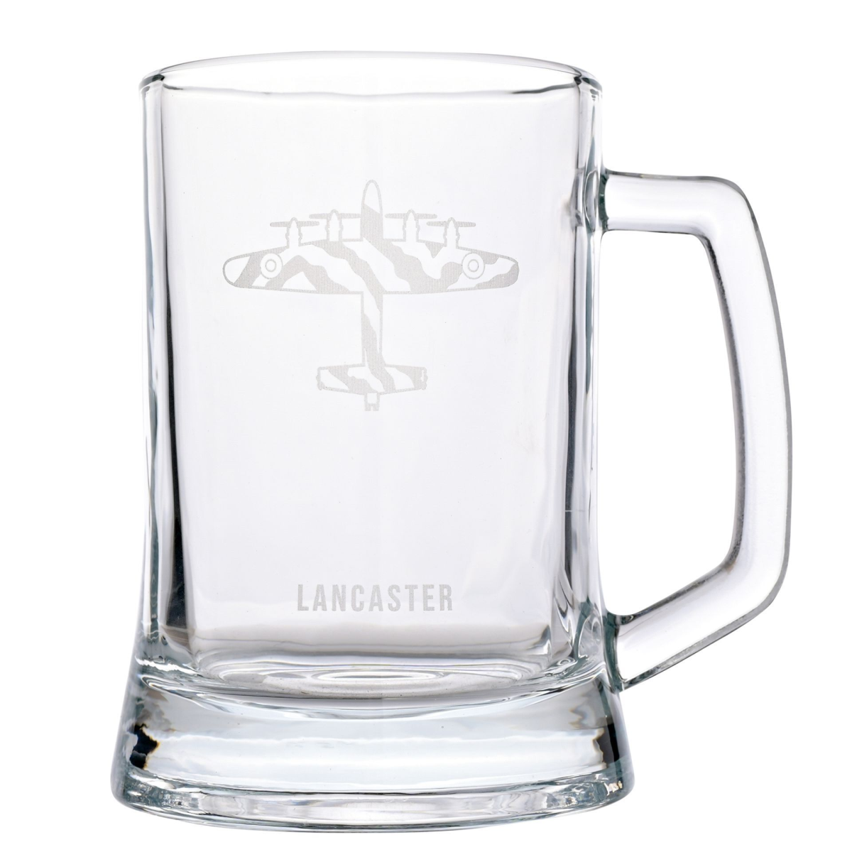RAF Etched Glass Tankard - Lancaster Bomber