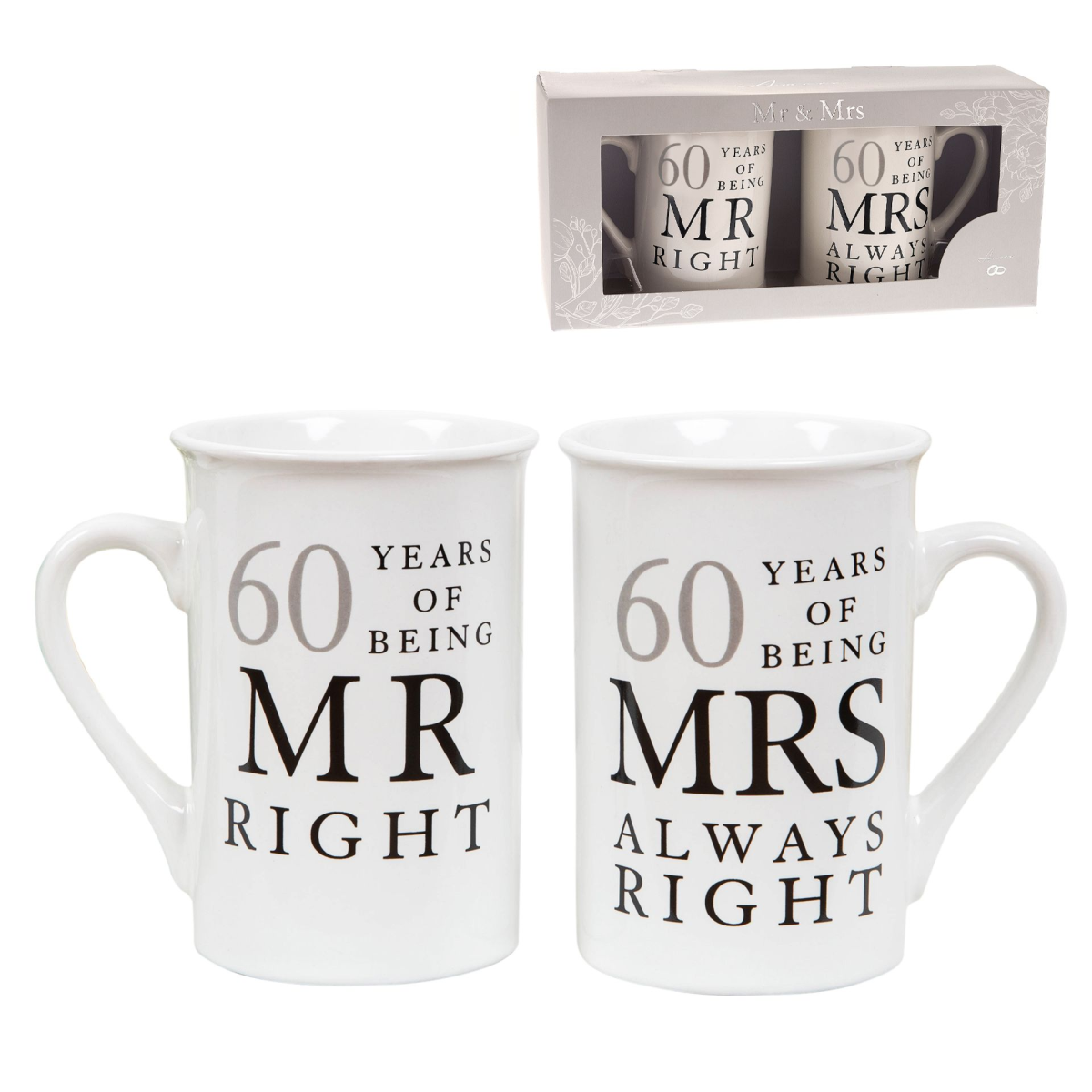 Amore Gift Set - 60 Years Of Mr Right/Mrs Always Right