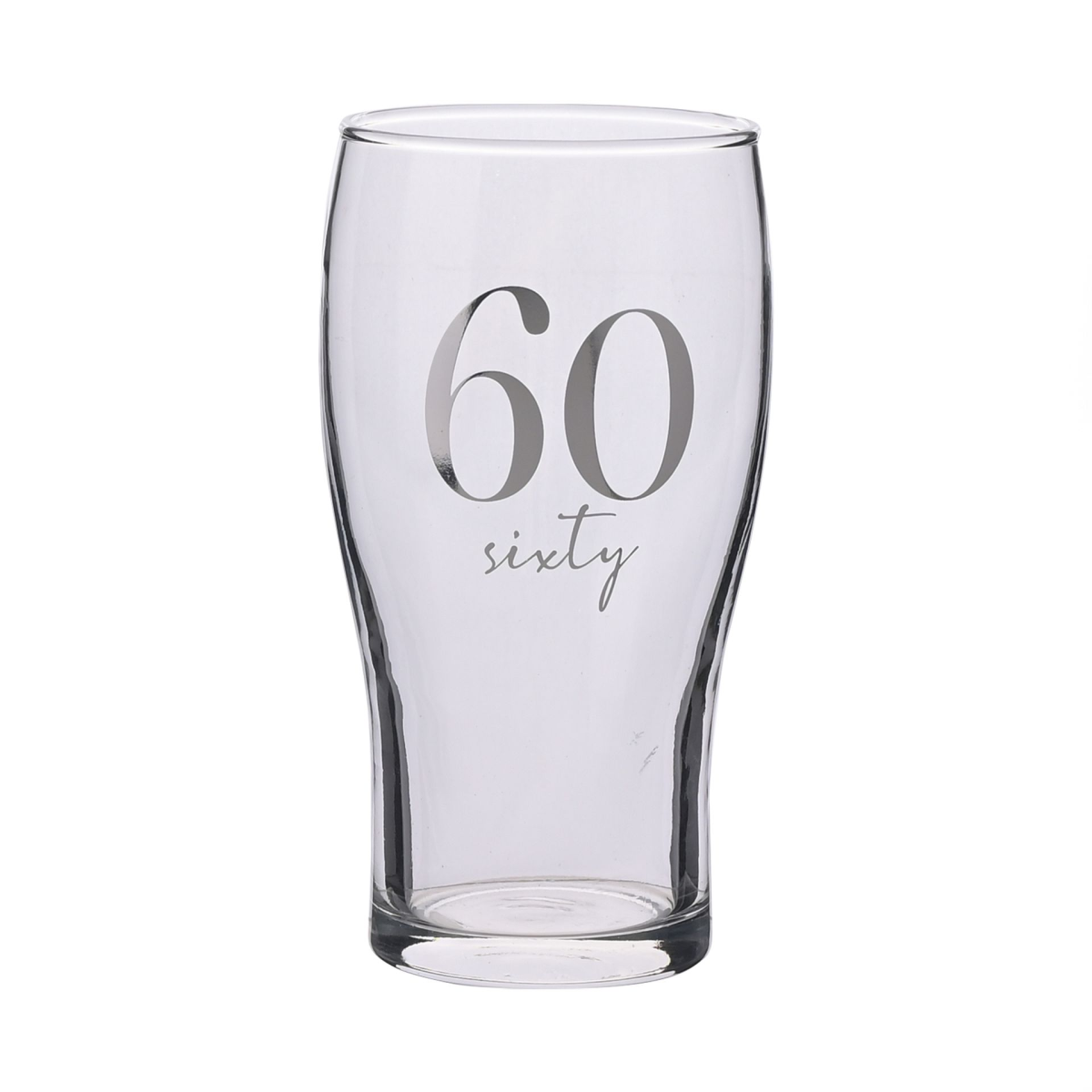 Milestones Beer Glass 60th Birthday