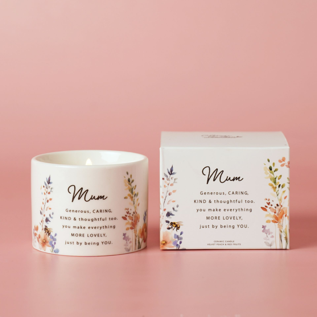 The Cottage Garden Ceramic Candle 100g - Mum