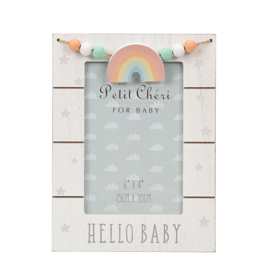 Petit Cheri Photo Frame "Hello Baby" 4" x 6"