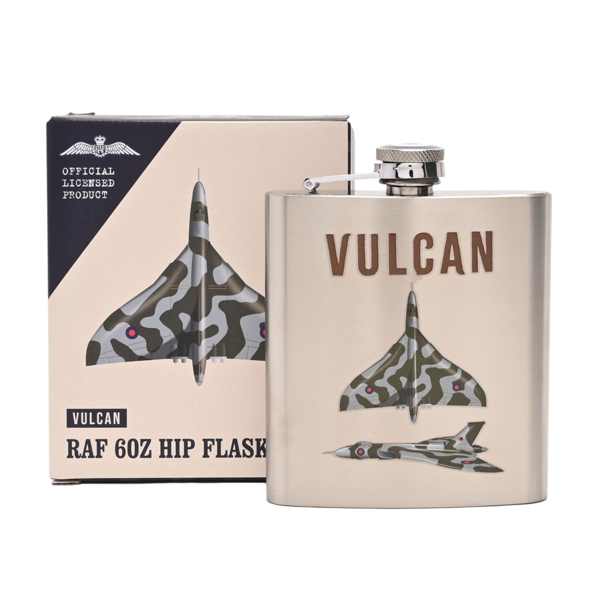 RAF 6oz Hip Flask - Vulcan