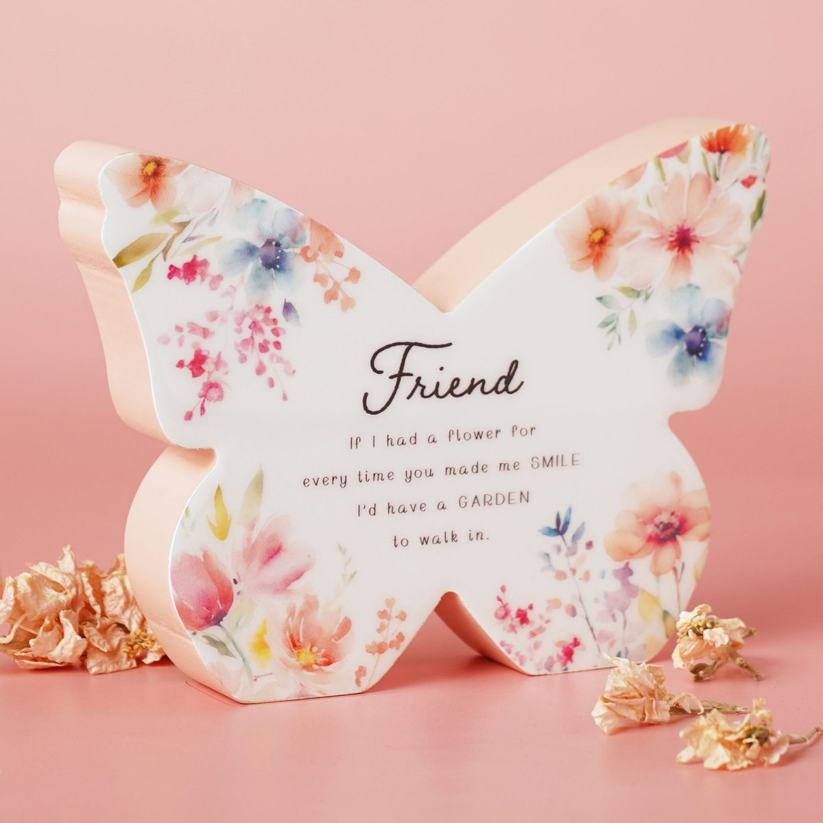 The Cottage Garden Floral Mantel Butterfly - Friend