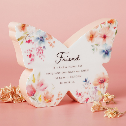 The Cottage Garden Floral Mantel Butterfly - Friend