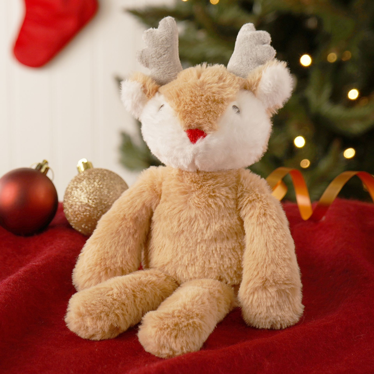 Rudolph The Plush Long Leg Light Brown Reindeer 30cm