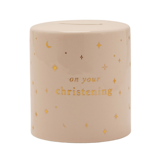 Bambino Round Money Box - Christening