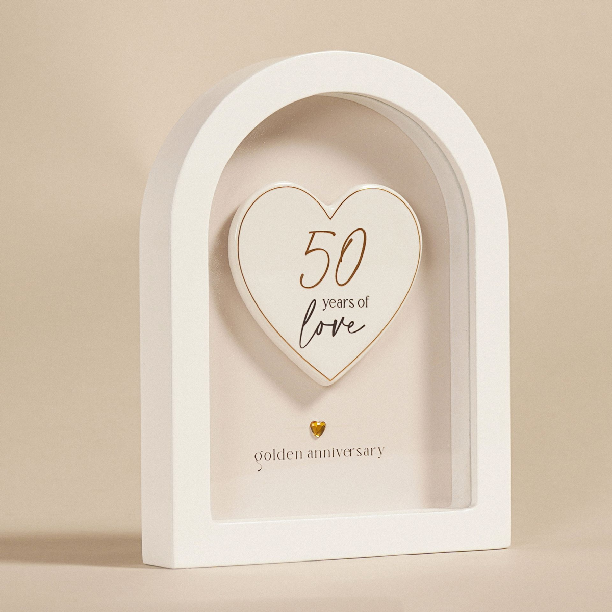 Amore Arch Plaque 18cm - 50 Years