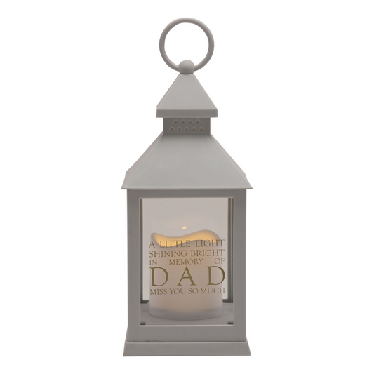 Thoughts of You Graveside Lantern Grey Dad