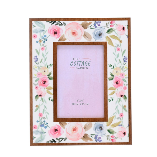 The Cottage Garden Layered Floral Photo Frame - 4" x 6"