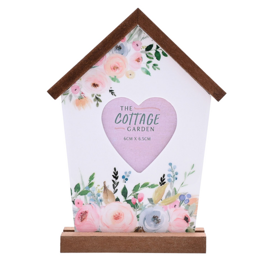 The Cottage Garden Heart Photo Frame - Birdhouse