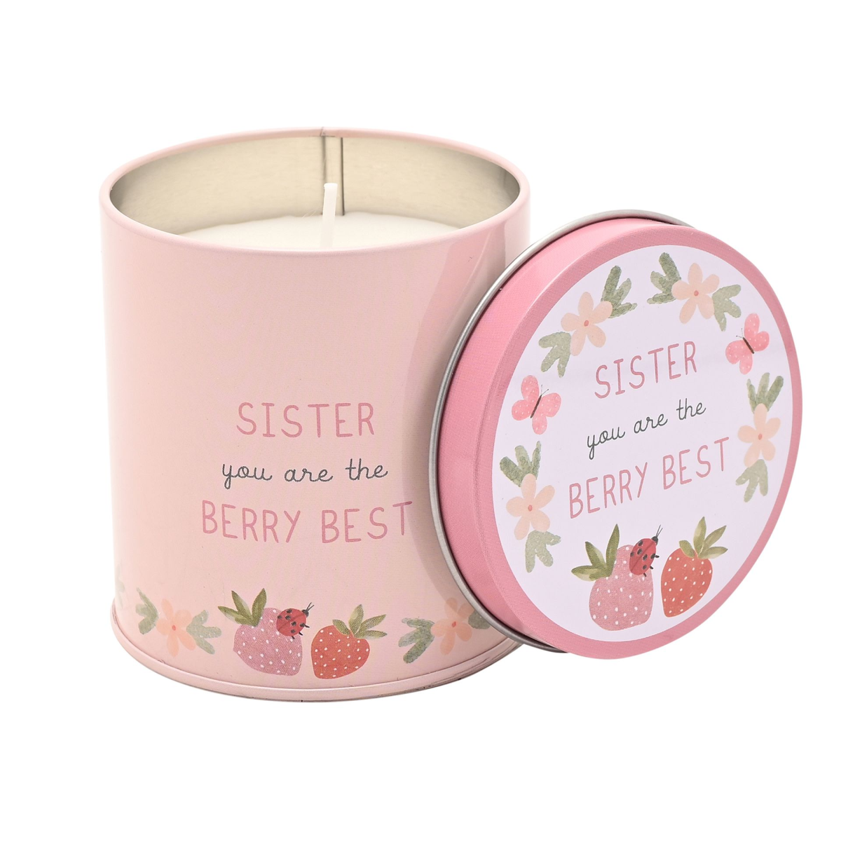 Love Life Tin Candle 8cm x 7.5cm - Sister