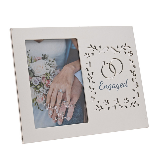 Always & Forever Laser Cut Photo Frame  4 x 6ins - Engaged